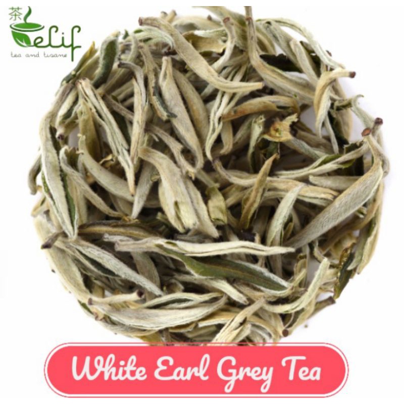 

ELIF TEA White Earl Grey Tea : Silver Needle or White Tea, and Bergamot Oil