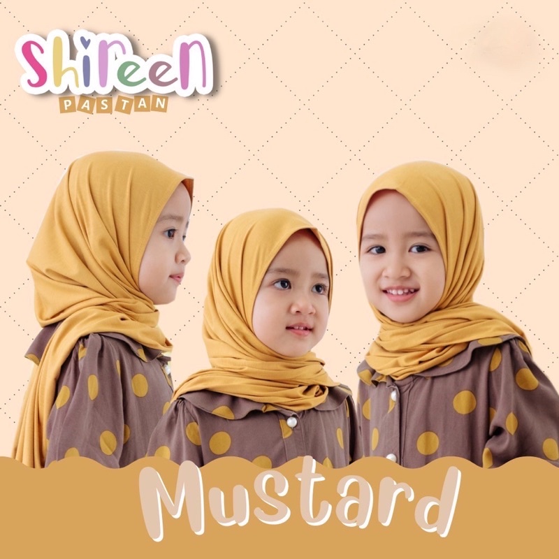 Pashmina Jersey Instan Anak - Shireen Pastan Jersey Premium