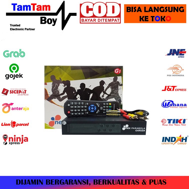 Receiver Parabola Nex Parabola HD Garuda G1 Hijau Hybrid Lokal Lengkap