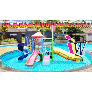 waterboom wahana mainan air sepeda bebek fiber murah
