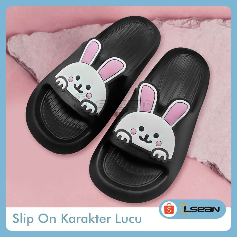 SANDAL SLIP ON KOREA KARAKTER LUCU|SANDAL 533D