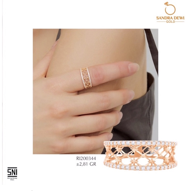 Sandra Dewi Gold Cincin Lace Collection-RI200344