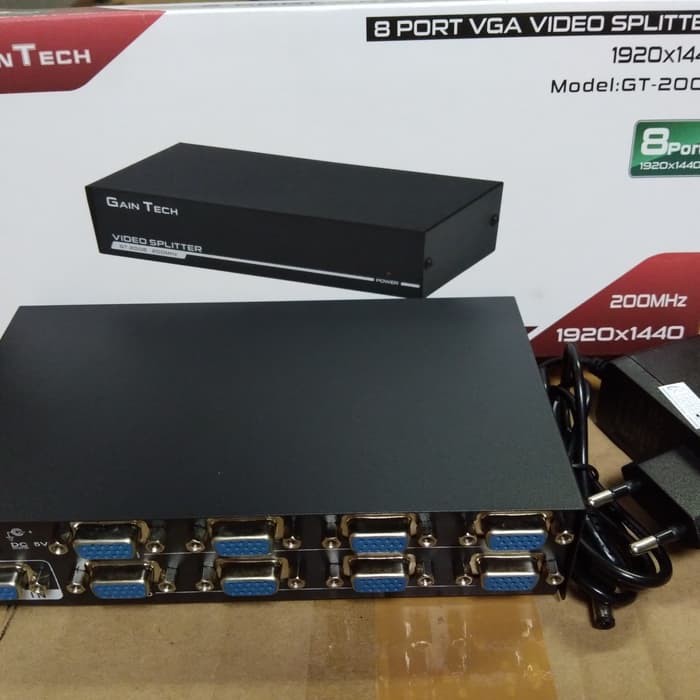 Gaintech VGA Splitter 8Port 200Mhz