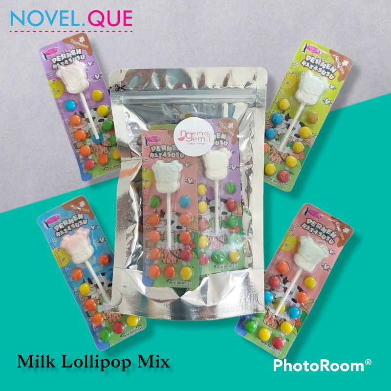 

Milk lolipop mixed Button Candy Kualitas Premium