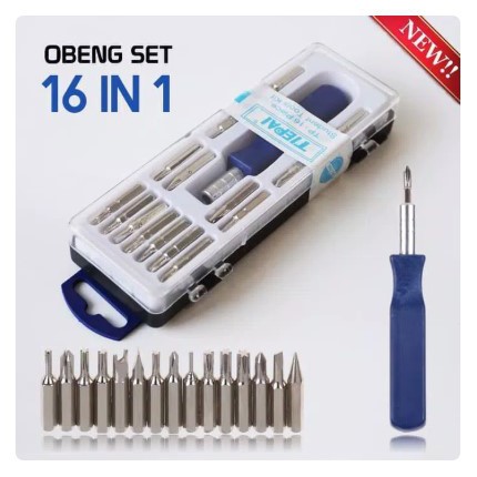 Obeng 16 in 1 / Hp / Obeng Motor / Mobil / obeng set / obeng kembang