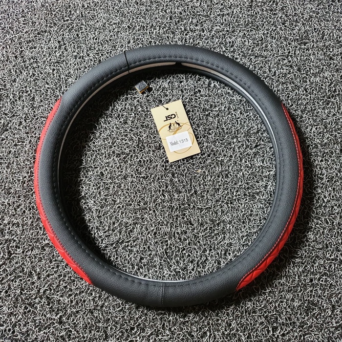 cover Sarung stir kulit merah Wuling Innova Fortuner Pajero Jazz