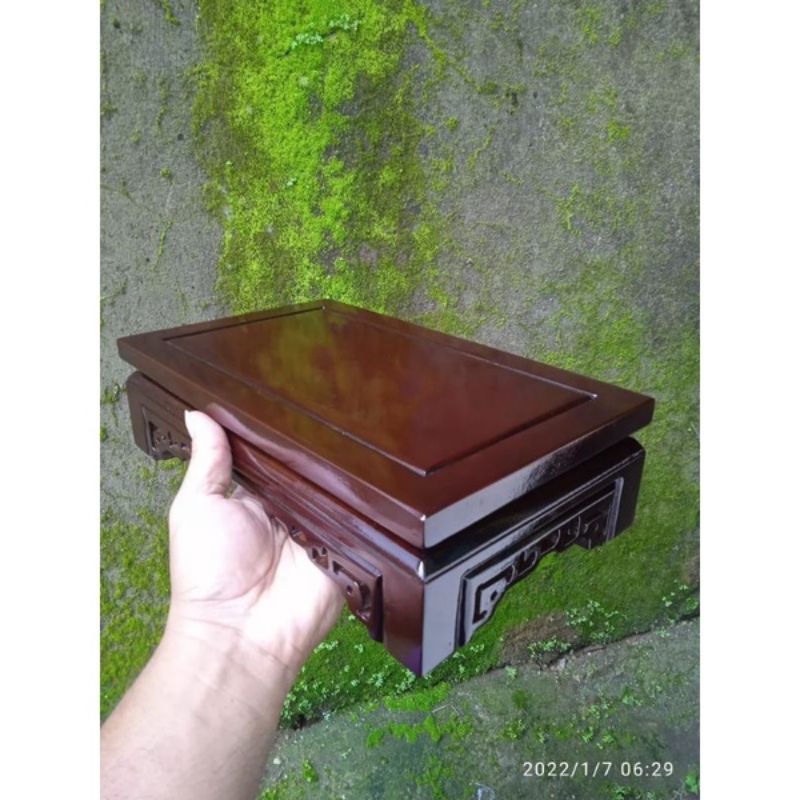 meja bonsai/tatakan pot bonsai/tempat patung