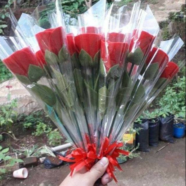 Buket mawar 1 tangkai