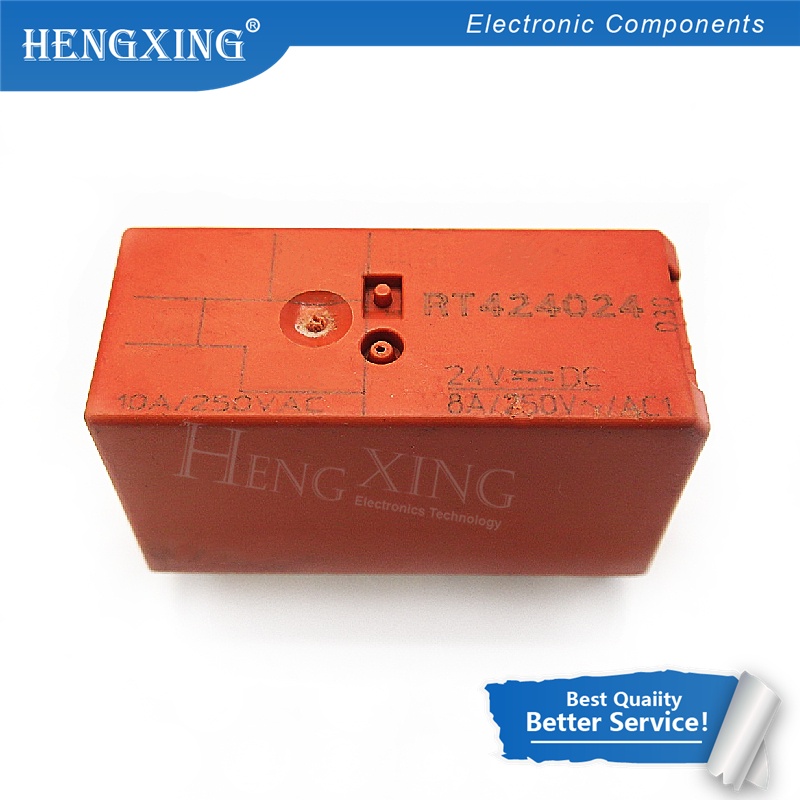 10pcs relay RT424024 Rt Dc 24v424024A-24vdc 424024 Dc24v 8PIN 24v DC24V