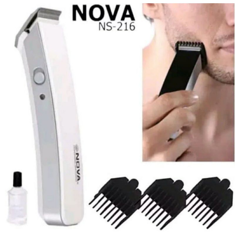 PROMO COD !! Alat Cukur Rambut Jenggot kumis Nova 216 Mesin Cukur Rambut Hair Clipper Nova M