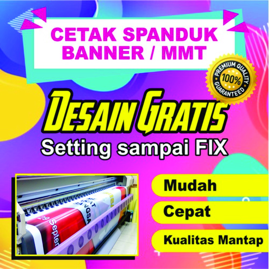 Jual Cetak Spanduk Cetak Banner Gratis Design Sehari Jadi | Shopee ...