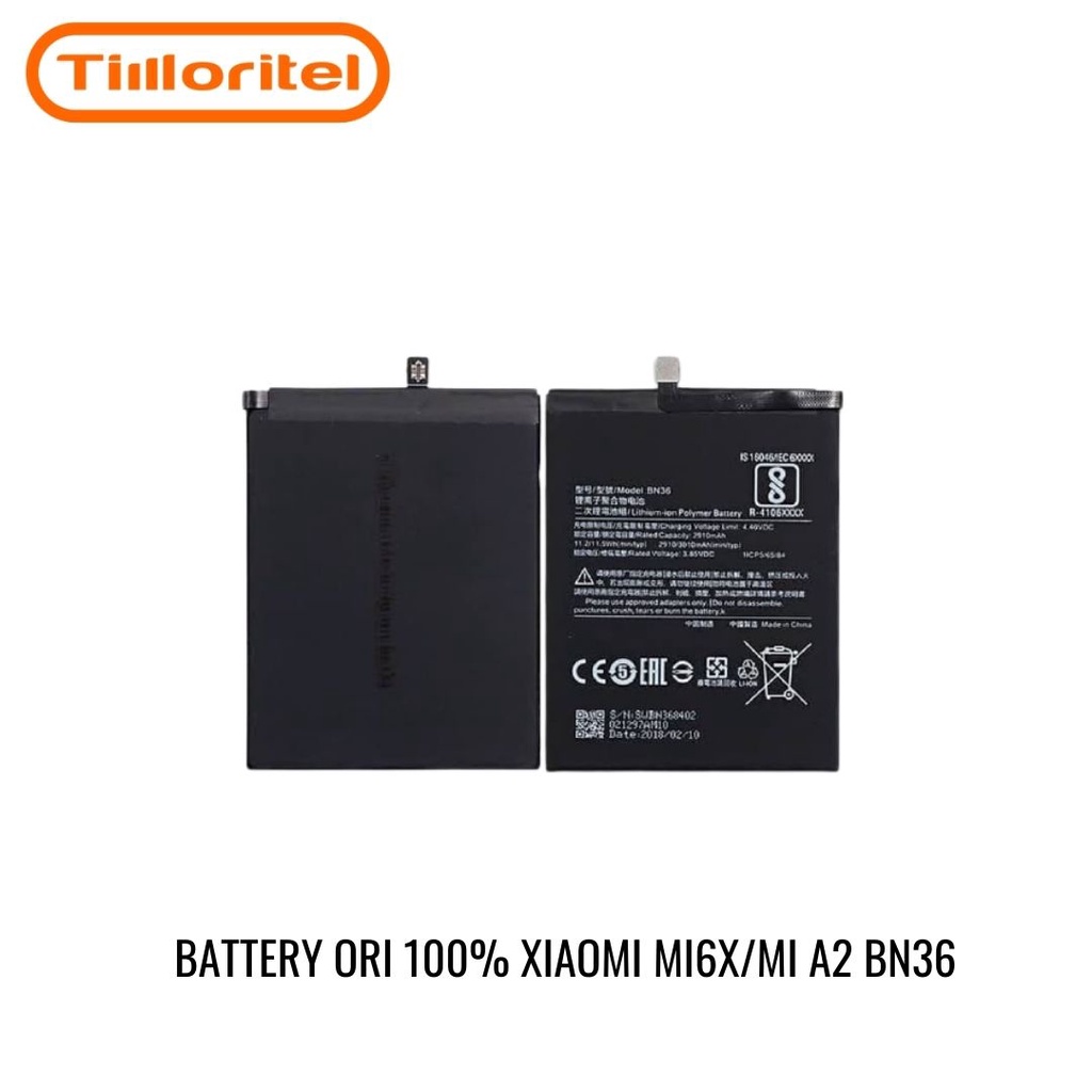 BATTERY BATERAI BATRE XIAOMI MI6X / MIA2 / BN36 ORIGINAL