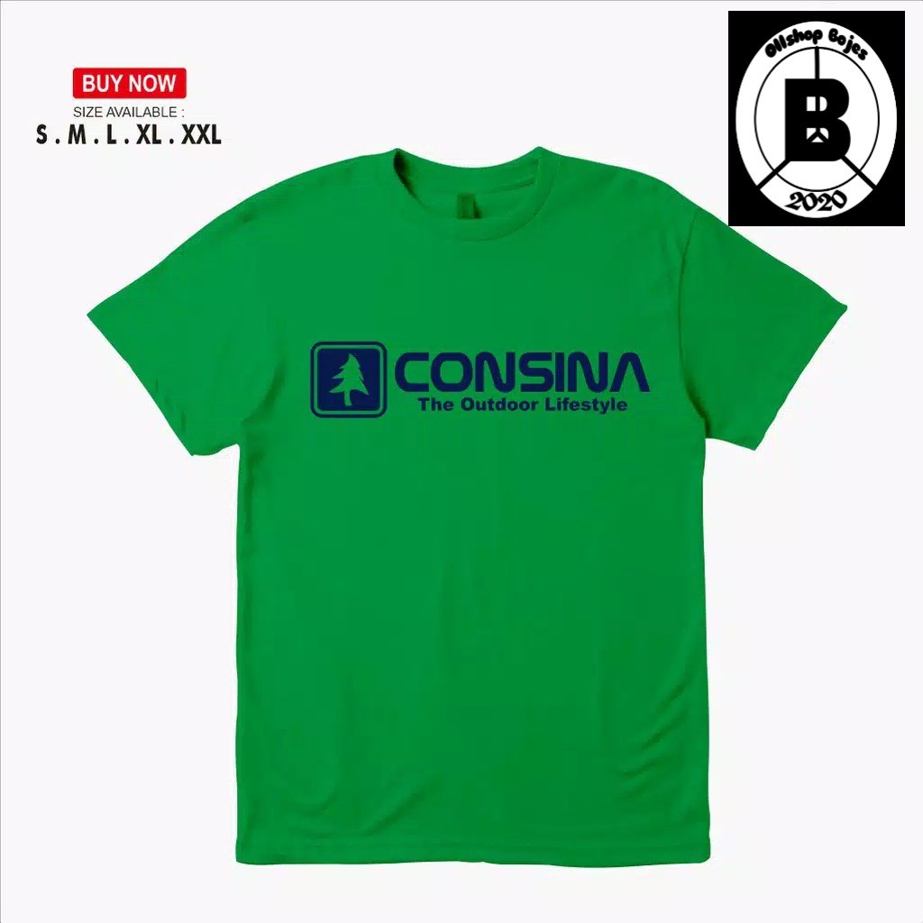 Kaos / Baju Hiking Consina Logo/ Outdoor / Bojes