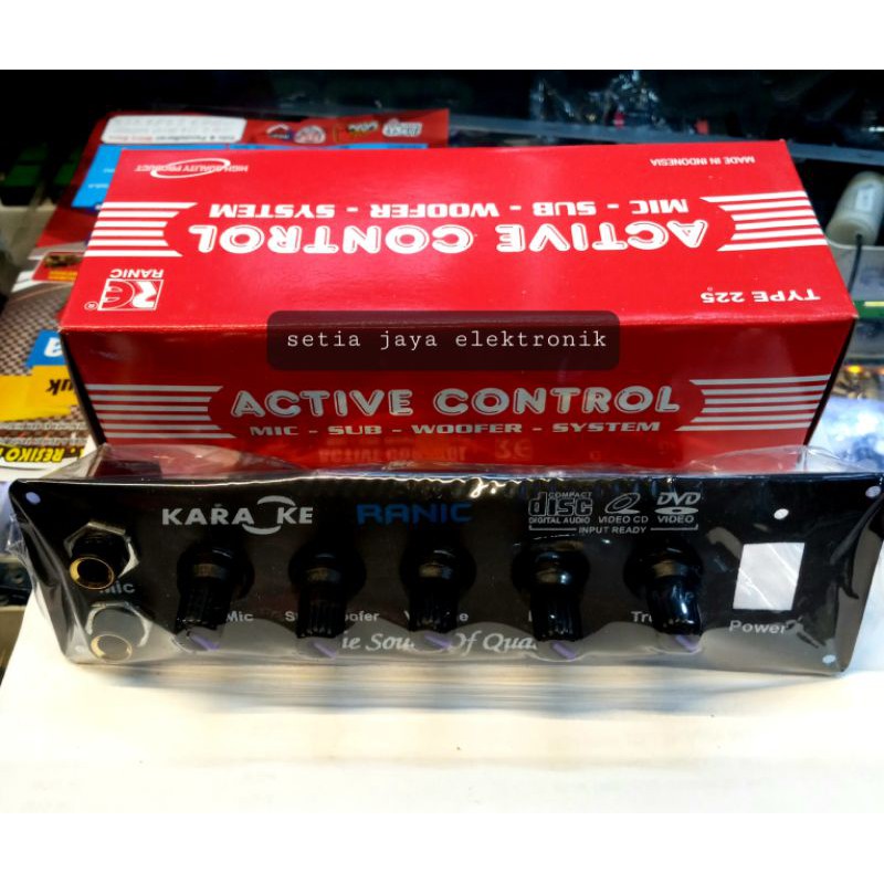 kit tone control mic +subwoferr 225