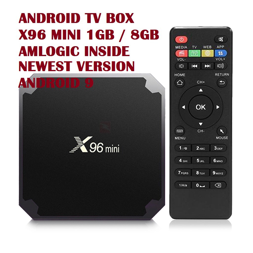 ANDROID TV BOX X96 MINI 4K Ram 1GB ROM 8GB ANDROID 9 NEWEST VERSION