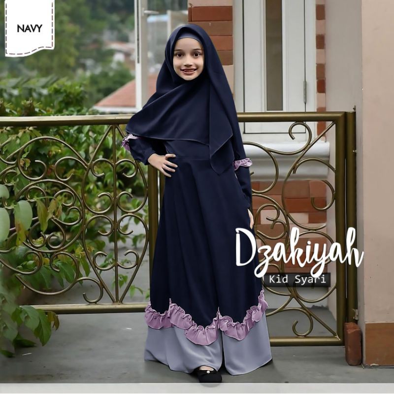 Baju Gamis Anak perempuan Umur 4 5 6 7 8 Tahun Baju Gamis Anak Perempuan  Murah Import dzakiyah kid