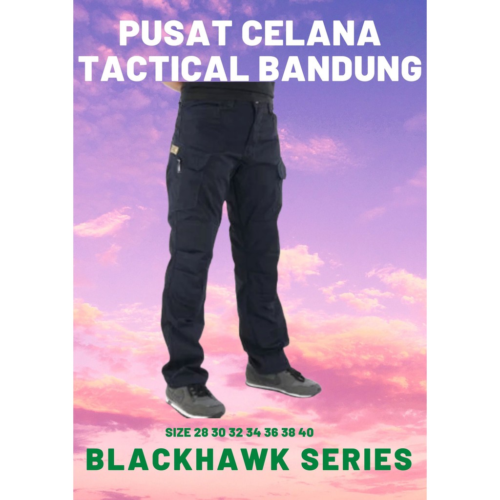  CELANA  TERMURAH TACTICAL  BLACKHWAK HITAM PANJANG SIZE 28 