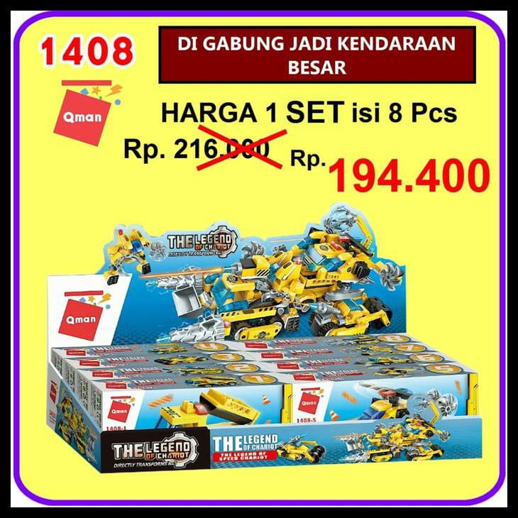 Silahkan Order 1 Set Qman 1408 / Lego Qman / Mainan Qman / Qman / Robot Qman / 1408