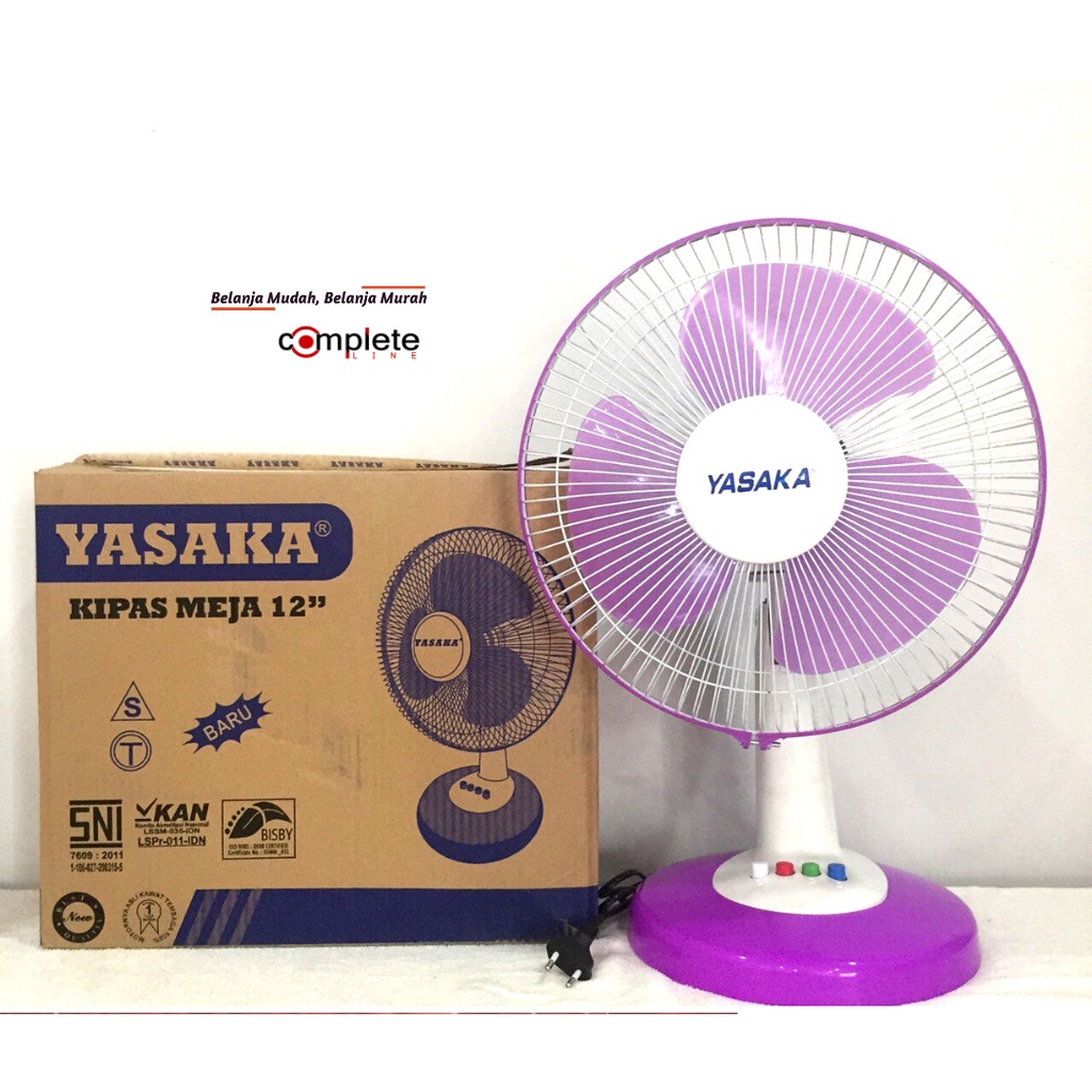 Kipas Angin Meja / Duduk / Desk Fan Murah / Desk fan Yasaka 12 inch dan 8 inch