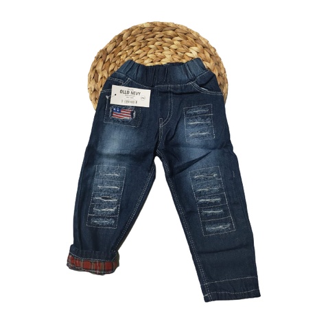 CELANA JEANS ANAK  JEANS ANAK RIPPED 1-9 TAHUN JEANS STIK BALIK ANAK CELANA IMPORT ANAK TERLARIS'