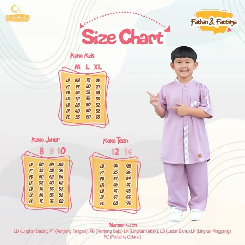 set koko fathan by oidokids koko anak tanggung
