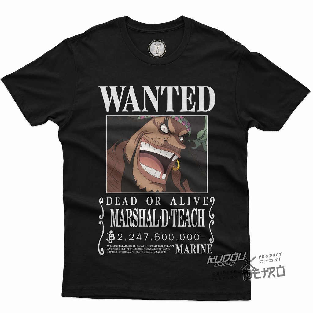 Kaos Wanted Kurohige Marshall D Teach One Piece Anime Manga