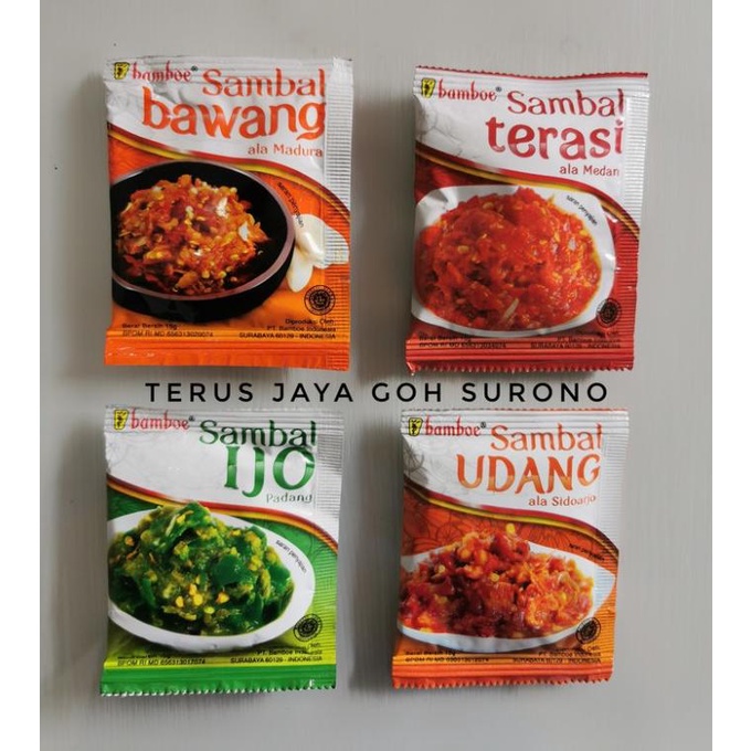 

Sambal Bamboe Sambal Terasi Sambal Bawang Sambal Ijo Sambal Udang