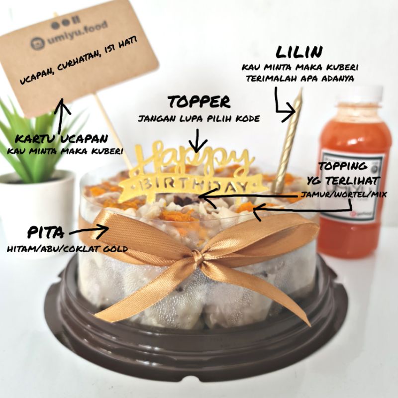 Dimsum Cake Halal / umiyu cake siomay tart ayam / kue ulang tahun / birthday cake / pempek cake