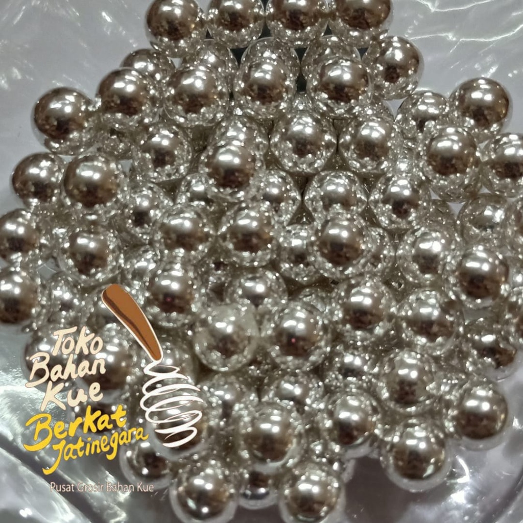 

MUTIARA SILVER IMPORT UK. 7MM / 4MM / 2MM ISI 50 GR / HIASAN CAKE