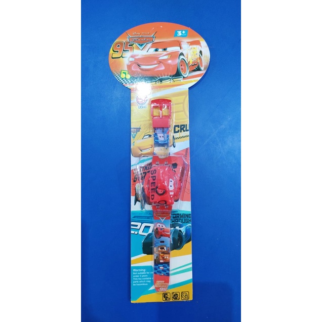 Jam tangan anak  musik bermotif karakter banyak T melodi musik led-Cars