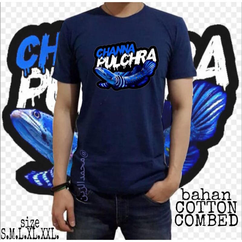 kaos anak channa pulchra/snakehead/limbata/auranti/maru/pulchra/blue pulchra/barca/marulioides/ kaos
