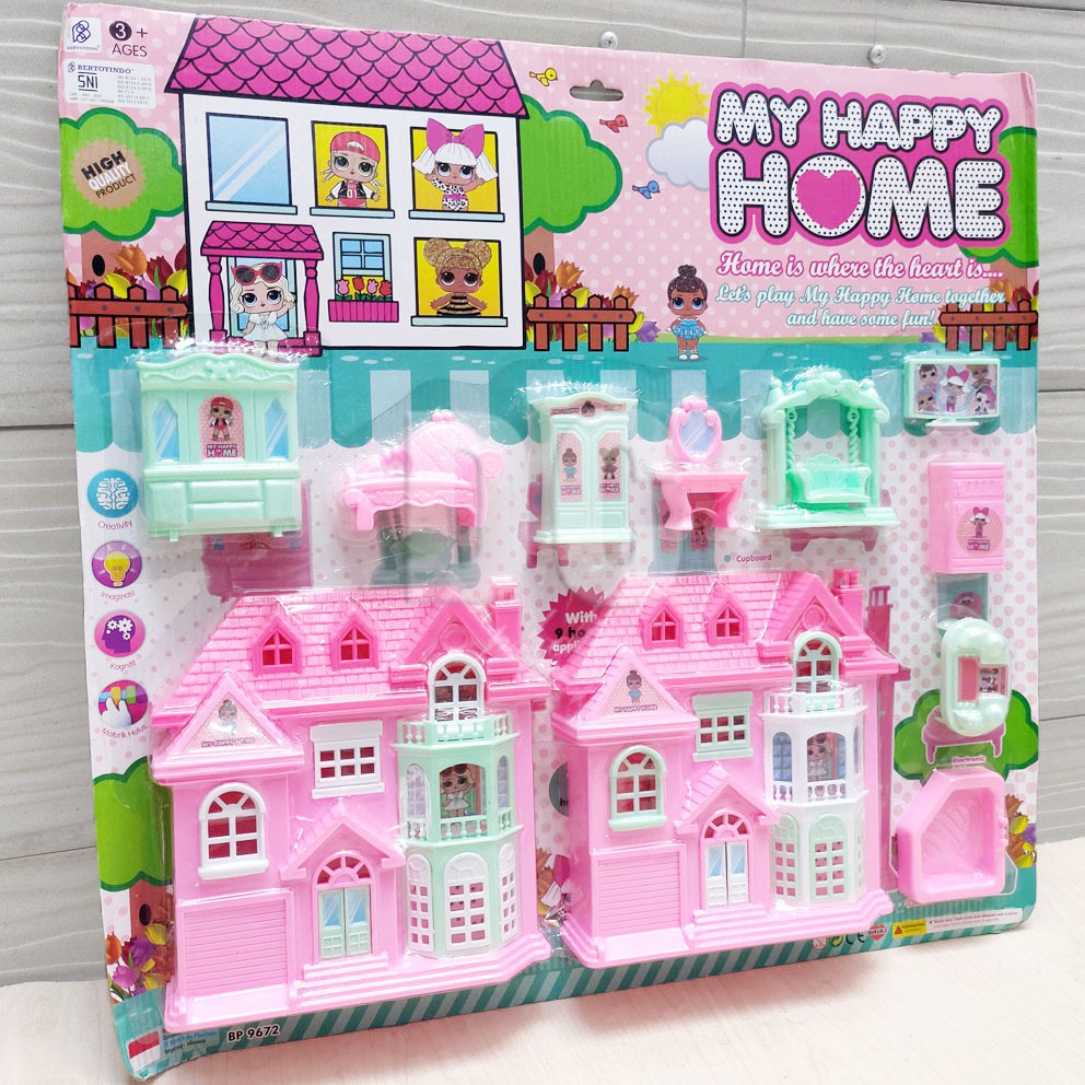 My Happy Home LOL Mainan Rumah Boneka Play House Rumah-rumahan