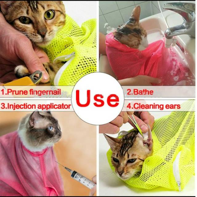 Pet Grooming Bag Alat bantu Perawatan Kucing Multy Fungsi  Shopee 