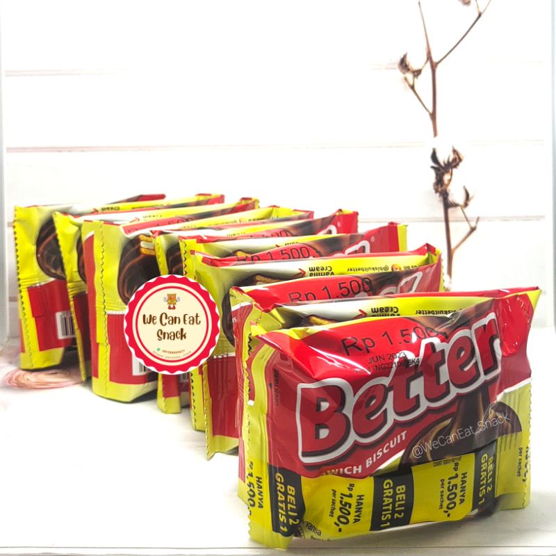 Jual Biskuit Better Coklat 22gr Kemasan Baru 1 Pack Isi 10 Shopee Indonesia 9781