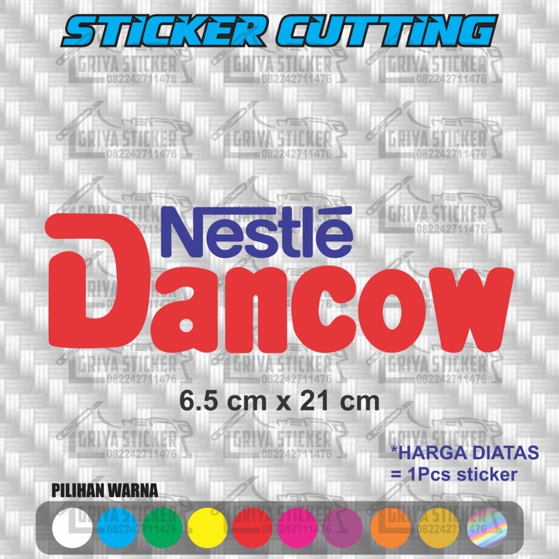 sticker DANCOW nestle stiker viral cutting stiker Scoopy beat nmax aerox