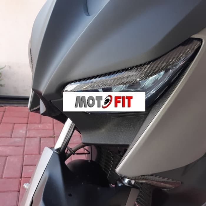 Cover Lampu Depan xmax Carbon Kevlar asli sein xmax eyelid alis sen