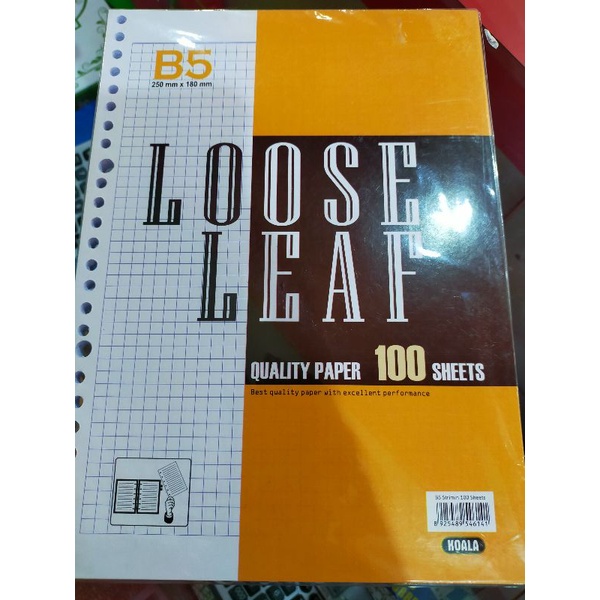 

ATK : Isi Binder Loose Leaf Koala B5 Kotak Kecil