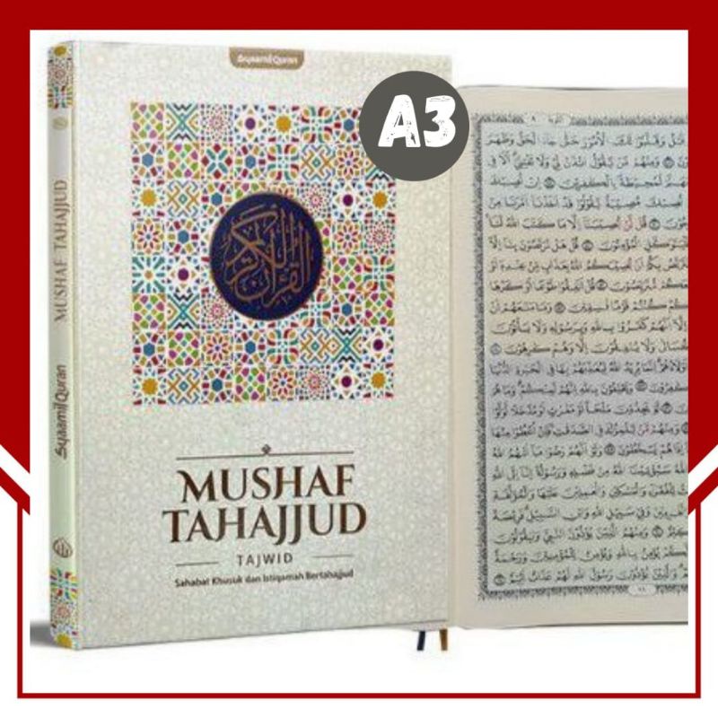 A3 | Mushaf Tahajud | Mushaf Tahajjud | Alquran Besar Super Jumbo A3 | Al-Quran Super Jumbo | Alqura