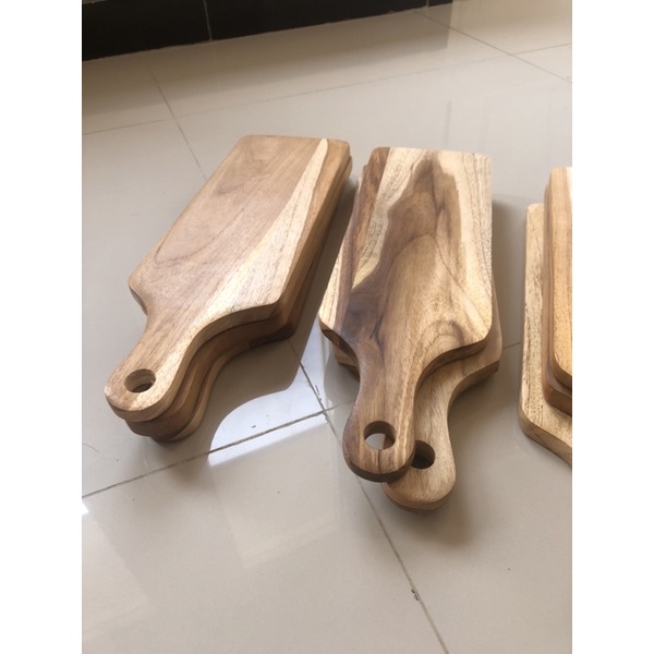 Talenan Kayu 13x41cm Kayu Jati Wooden Cutting Kayu Jati