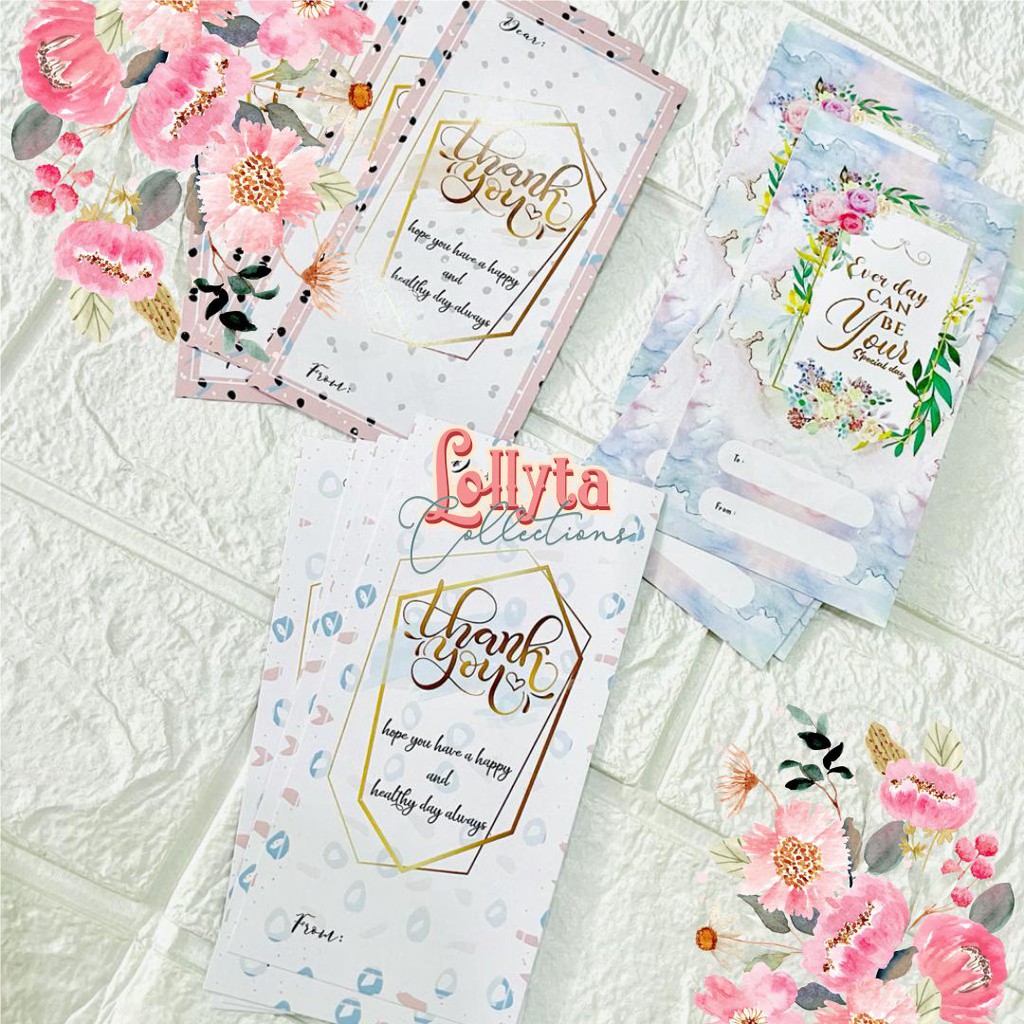 

Thank You Card / Giftcard / Greeting card isi 5 lbr