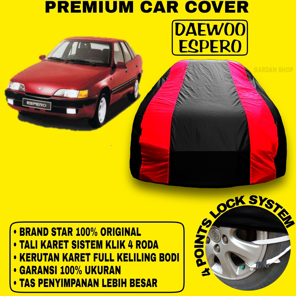 Body Cover DAEWOO ESPERO Sarung Strip MERAH Penutup Pelindung Bodi Mobil Daewoo Espero PREMIUM