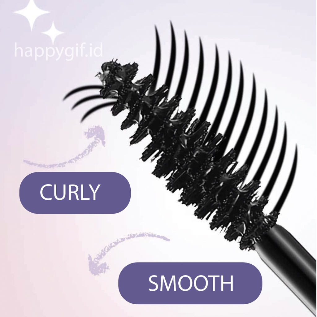 SVMY Maskara Long Lash Slender Curling Mascara Purple Waterproof LA192 724