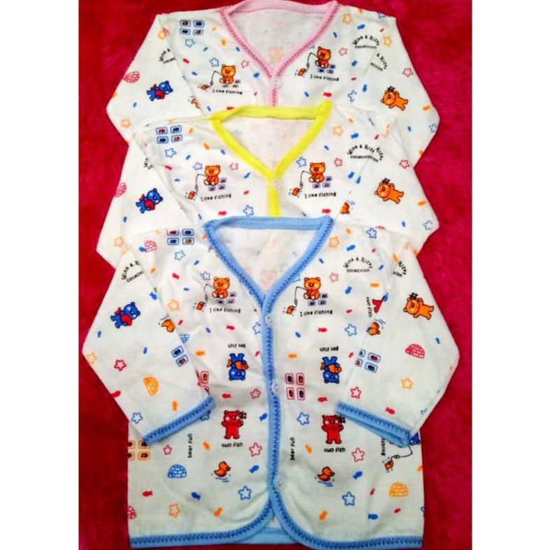 Baju Bayi Atasan Bayi  Kutung Pendek Panjang Hinhin BELI 5 DAPAT GIFT-4