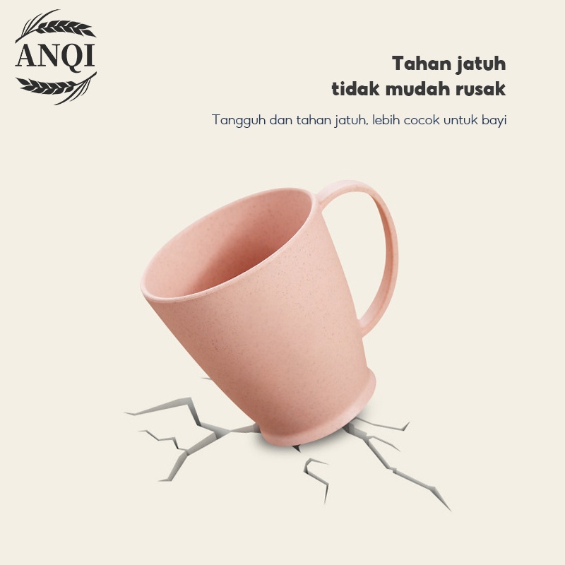 ANQI 1888 Jerami Gelas Plastik Gagang High Quality / Gelas / Cangkir VS-57