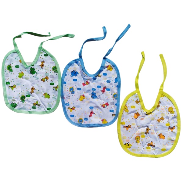 3 pcs Celemek bayi tatakan liur slaber bayi motif murah / celemek baby / celemek bayi untuk makan / celemek bayi untuk air liur