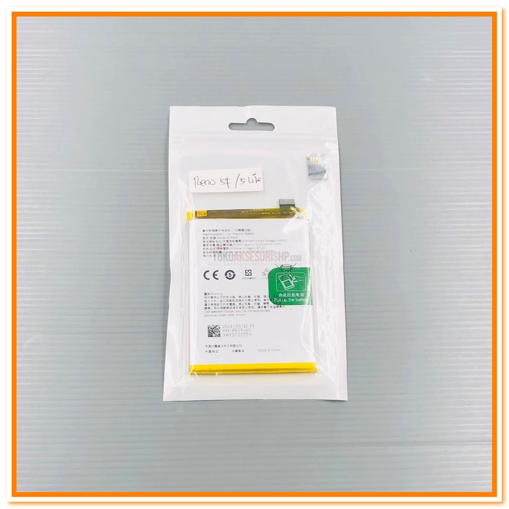 BATERAI OPPO RENO 5F / OPPO RENO 5 LITE BATERAI BLP835 ORI
