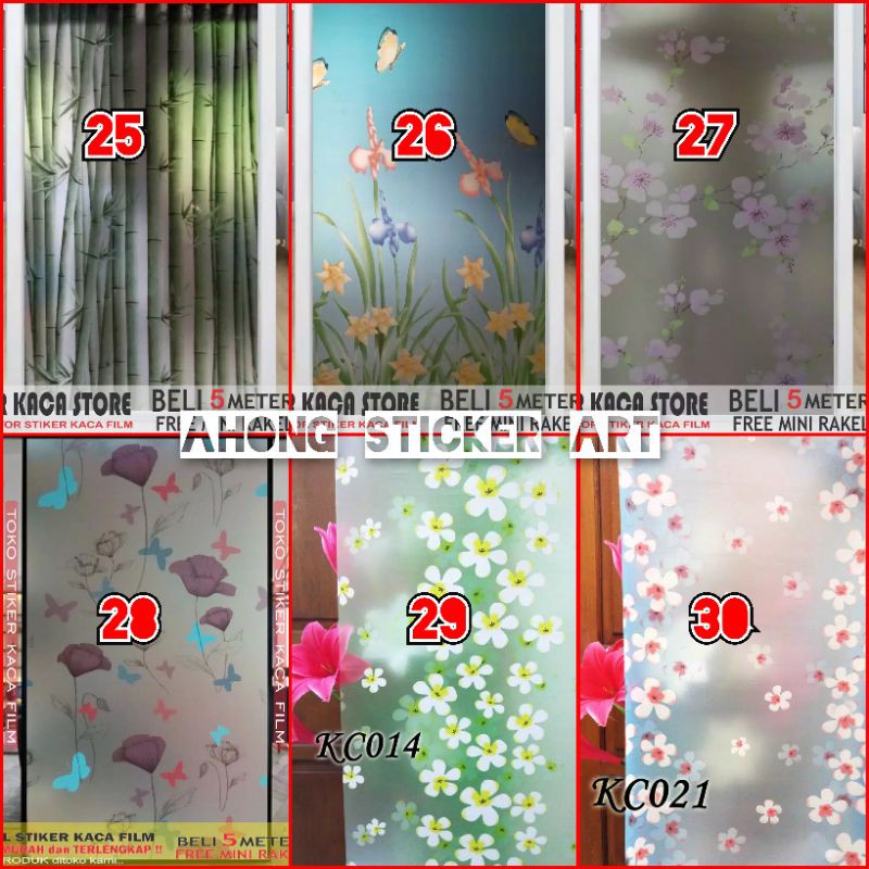 STICKER KACA/STIKER KACA/MONSTERA/KAKTUS/STICKER MOTIF/STIKER MOTIF/STIKER JENDELA