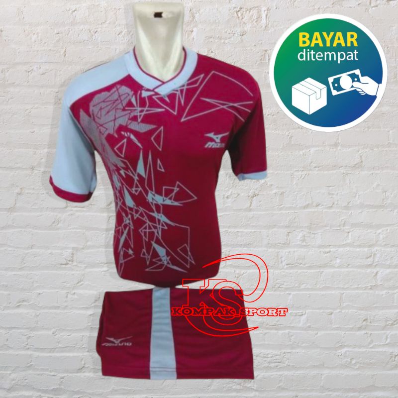 Set jersey olah raga dewasa cewek cowok baju futsal voly tenis badminton sepak bola volley pakaian model pecah beling