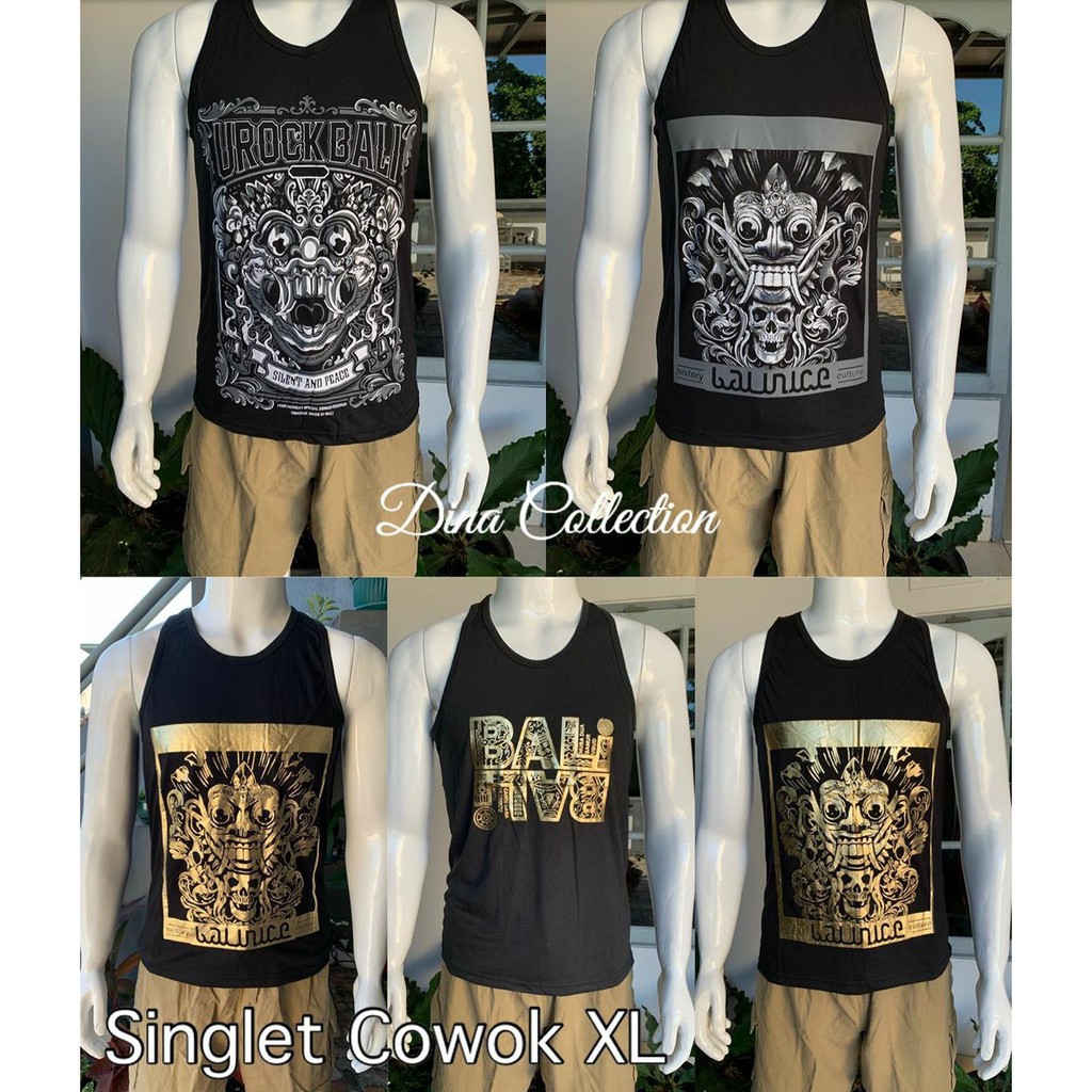 Baju singlet kaos oblong Bali XL