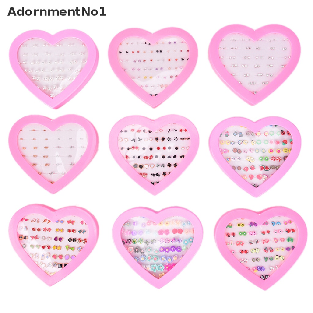 (AdornmentNo1) Set Anting Tusuk / Stud Handmade Bentuk Buah / Bunga Untuk Anak Perempuan